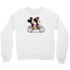 biking down main street Crewneck Sweatshirt