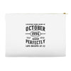 legends were born in october genuıne 1996 qualıty one kind of aged l Accessory Pouches