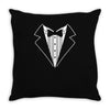 tuxedo fancy dress funny Throw Pillow