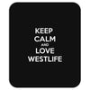 westlife white logo Mousepad