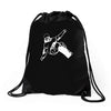 snowboarder freestyle piste snowboarden sport Drawstring Bags