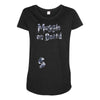 Muggle On Board Navy Maternity Scoop Neck T-shirt