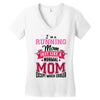 running mom Women's V-Neck T-Shirt