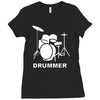 drummer Ladies Fitted T-Shirt