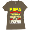 papa the man the myth the legend 2 Ladies Fitted T-Shirt