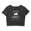 santa taurus christmas ugly t shirts Crop Top