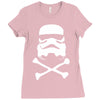 stormtrooper skull Ladies Fitted T-Shirt