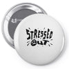 stressed out Pin-back button