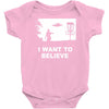 i want to believe Baby Onesie