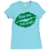 kiss me i am irish Ladies Fitted T-Shirt