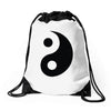 yin yang Drawstring Bags