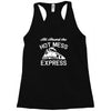 all aboard hot mess express train Racerback Tank