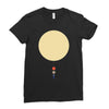 minimal solar system Ladies Fitted T-Shirt