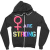 Women's March We are Strong Zipper Hoodie