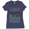 girl already taken by psychotic computer engineer Ladies Fitted T-Shirt