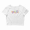 geek girl daisies Crop Top