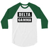 Delta Gamma Black 3/4 Sleeve Shirt