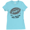 fugby it's a rucking good game Ladies Fitted T-Shirt