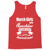 March Girls Are Sunshine Mixed With A Little Hurricane Tank Top