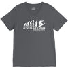 evolution of snowboarding funny V-Neck Tee