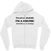 im not an alcoholic im a drunk t shirt x large funny beer pong keg par Zipper Hoodie