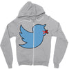 boy bird Zipper Hoodie