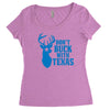 don't buck with texas funny Women's Triblend Scoop T-shirt