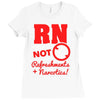 refreshments and narcotics Ladies Fitted T-Shirt