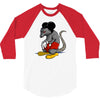 mickey rat 3/4 Sleeve Shirt