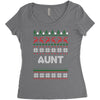 ugly christmas aunt Women's Triblend Scoop T-shirt
