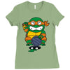 lucky turtle Ladies Fitted T-Shirt