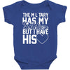 military has my soldier i have his heart Baby Bodysuit
