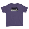 sunday funday t shirt funny jersey shore football Youth Tee