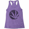 cannabis fingerprinting (black) Racerback Tank