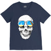skull holiday V-Neck Tee