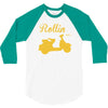 retro kult vespa 50 t shirt scooter roller s m l xl xxl 3/4 Sleeve Shirt