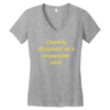 cleverly disqused as a respon Women's V-Neck T-Shirt