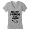Greatest Boyfriend In The Universe Women's V-Neck T-Shirt