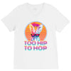 Too Hip To Hop  Bunny Easter V-Neck Tee