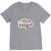 news flash black V-Neck Tee