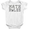 math rules Baby Onesie