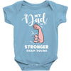 My Dad is Stronger Than Yours Baby Bodysuit