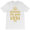 kings are born in 1991 T-Shirt