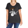mexican skull Ladies Curvy T-Shirt