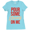 pour some gravy on me Ladies Fitted T-Shirt