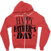 happy father day greeting Zipper Hoodie