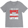 i tried to keep quiet but my ancestors V-Neck Tee