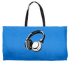 headphones black humor Weekender Totes