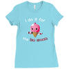 i do it for the ice cream Ladies Fitted T-Shirt