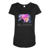 Big Dipper with Galaxy Maternity Scoop Neck T-shirt